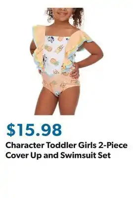 Sam's Club Character Toddler Girls 2-Piece Cover Up and Swimsuit Set offer