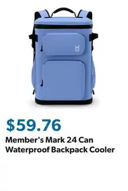 Sam's Club Member's Mark 24 Can Waterproof Backpack Cooler offer