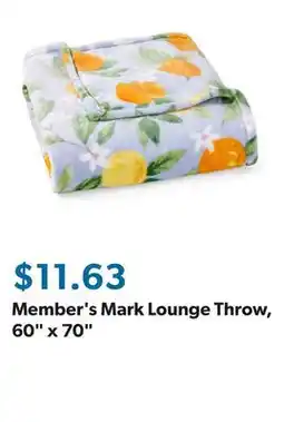 Sam's Club Member's Mark Lounge Throw, 60 x 70 offer