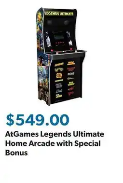 Sam's Club AtGames Legends Ultimate Home Arcade with Special Bonus offer