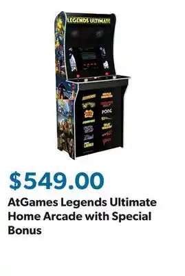 Sam's Club AtGames Legends Ultimate Home Arcade with Special Bonus offer