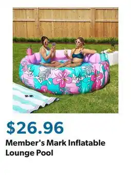 Sam's Club Member's Mark Inflatable Lounge Pool offer