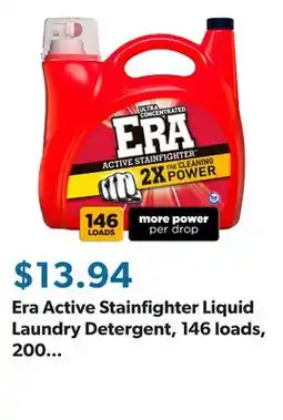 Sam's Club Era Active Stainfighter Liquid Laundry Detergent, 146 loads, 200 fl. oz offer