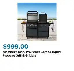 Sam's Club Member's Mark Pro Series Combo Liquid Propane Grill & Griddle offer