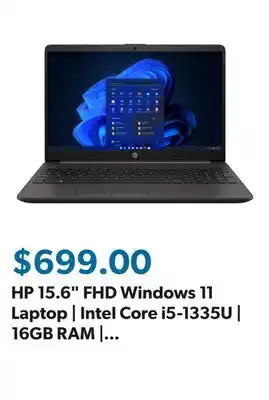 Sam's Club HP 15.6 FHD Windows 11 Laptop | Intel Core i5-1335U | 16GB RAM | 512GB SSD offer