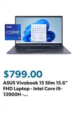 Sam's Club ASUS Vivobook 15 Slim 15.6 FHD Laptop - Intel Core i9-13900H - 16GB RAM - 1TB SSD - Windows 11 offer