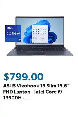 Sam's Club ASUS Vivobook 15 Slim 15.6 FHD Laptop - Intel Core i9-13900H - 16GB RAM - 1TB SSD - Windows 11 offer