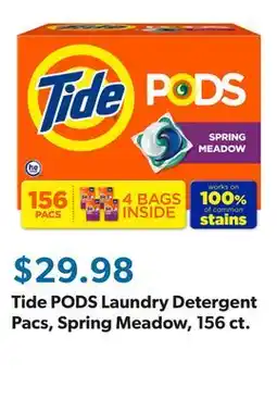 Sam's Club Tide PODS Laundry Detergent Pacs, Spring Meadow, 156 ct offer