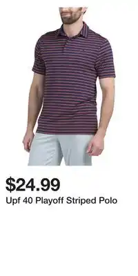 TJ Maxx Upf 40 Playoff Striped Polo offer