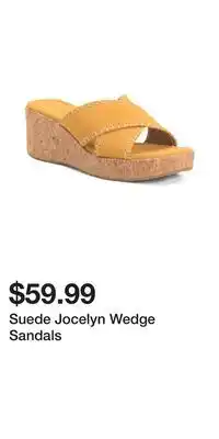 TJ Maxx Suede Jocelyn Wedge Sandals offer