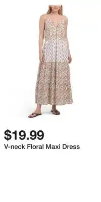 TJ Maxx V-neck Floral Maxi Dress offer