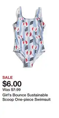 TJ Maxx Girl's Bounce Sustainable Scoop One-piece Swimsuit offer