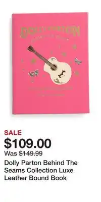 TJ Maxx Dolly Parton Behind The Seams Collection Luxe Leather Bound Book offer