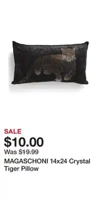 TJ Maxx MAGASCHONI 14x24 Crystal Tiger Pillow offer