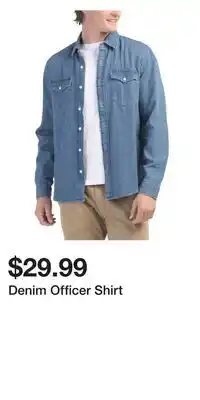TJ Maxx Denim Officer Shirt offer