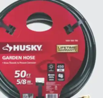 The Home Depot HUSKY 50' Heavy-Duty Hose Brass thread couplings offer