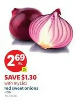 Lidl Red sweet onions offer