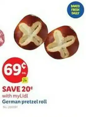 Lidl German pretzel roll offer