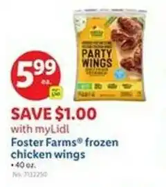 Lidl Foster farms frozen chicken wings offer