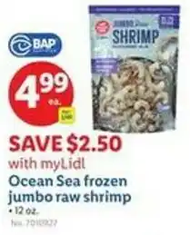 Lidl Ocean sea frozen jumbo raw shrimp offer