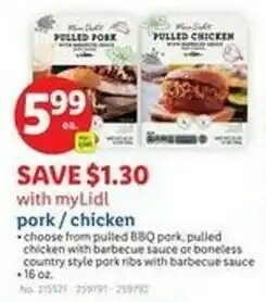 Lidl Pork chicken offer