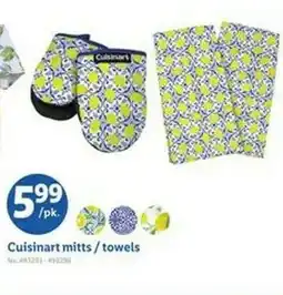 Lidl Cuisinart mitts towels offer