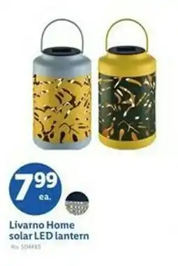 Lidl Livarno home solar led lantern offer