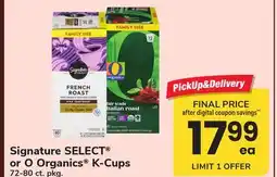 ACME Signature SELECT or O Organics K-Cups offer