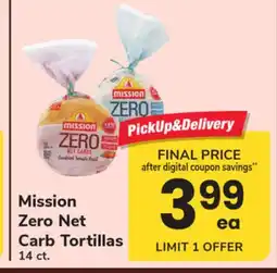ACME Mission Zero Net Carb Tortillas offer