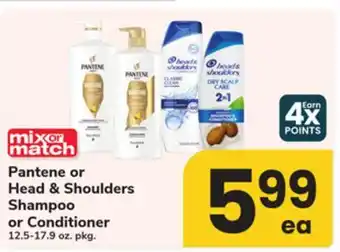 ACME Pantene or Head & Shoulders Shampoo or Conditioner offer