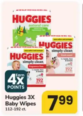 ACME Huggies 3X Baby Wipes offer