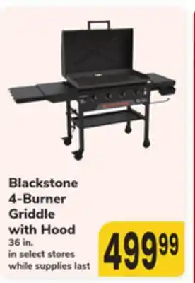 ACME Blackstone 4-Burner Griddle with Hood offer