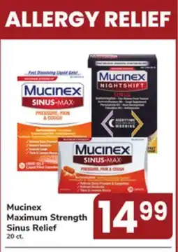ACME Mucinex Maximum Strength Sinus Relief offer