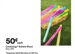 Michaels Creatology Bubble Wand offer