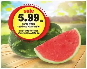 Meijer Large Whole Seedless Watermelon offer