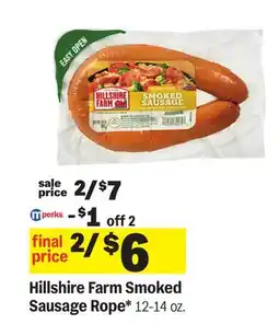 Meijer Hillshire Farm Smoked Sausage Rope offer