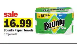 Meijer Bounty Paper Towels offer