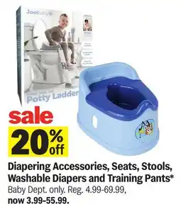 Meijer Diapering Accessories, Seats, Stools, Washable Diapers and Training Pants offer