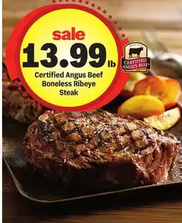 Meijer Certified Angus Beef Boneless Ribeye Steak offer
