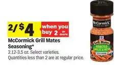 Meijer McCormick Grill Mates Seasoning offer