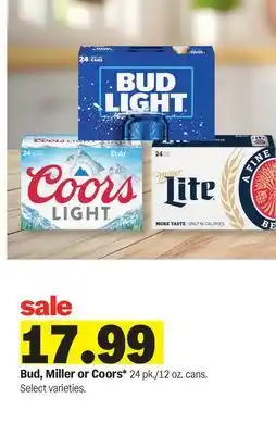 Meijer Bud, Miller or Coors offer