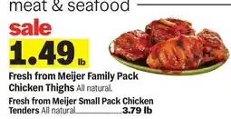 Meijer Fresh from Meijer Family Pack Chicken Thighs offer