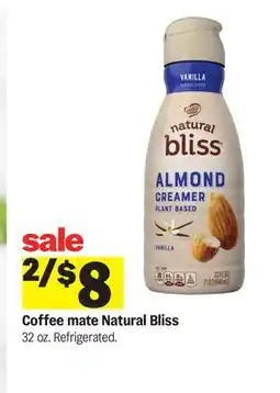 Meijer Coffee mate Natural Bliss offer