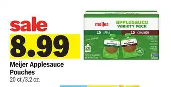 Meijer Meijer Applesauce Pouches offer