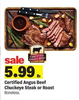 Meijer Certified Angus Beef Chuckeye Steak offer