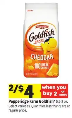 Meijer Pepperidge Farm Goldfish offer
