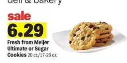 Meijer Fresh from Meijer Ultimate or Sugar Cookies offer