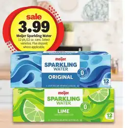 Meijer Meijer Sparkling Water offer