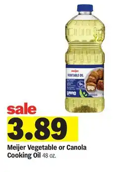 Meijer Meijer Vegetable or Canola Cooking Oil offer
