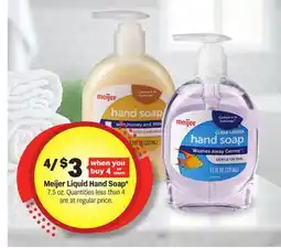 Meijer Meijer Liquid Hand Soap offer